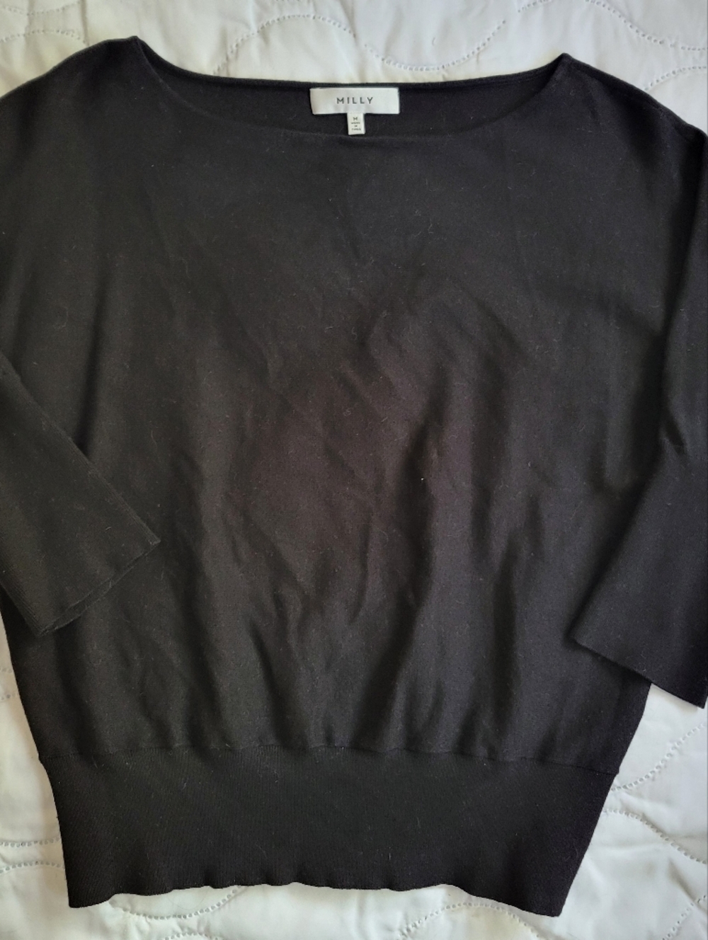 Milly Dolman / Batwing Sweater Black M
